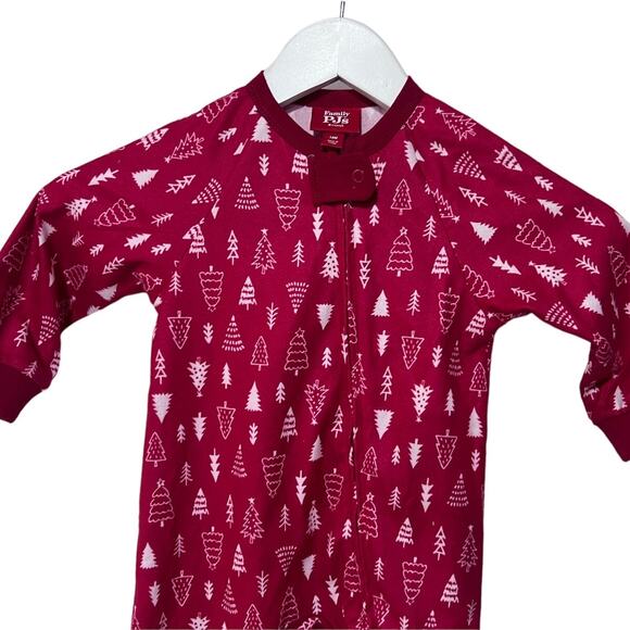 Christmas Family Pjs Infant 18 Months Matching Baby Xmas Trees-Print One Piece - Picture 3 of 6